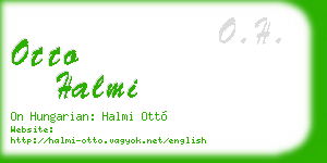 otto halmi business card